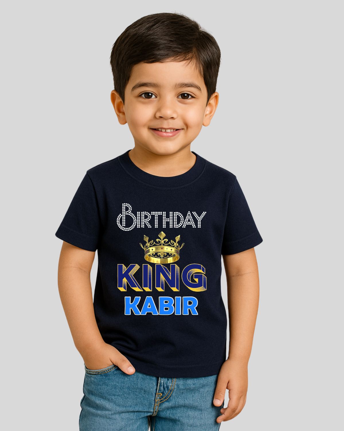 Birthday King Custom Kids T-Shirt