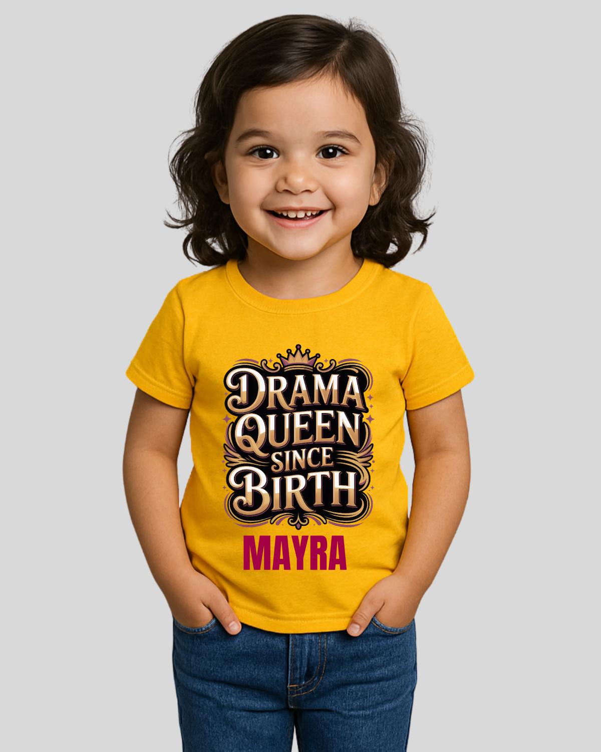 Drama Queen Custom Kids Birthday T-Shirt