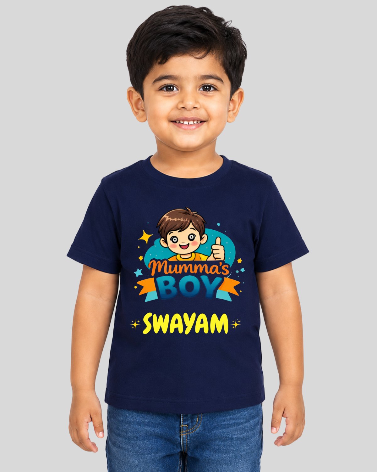 Mumma's Boy Kids Custom T-Shirt