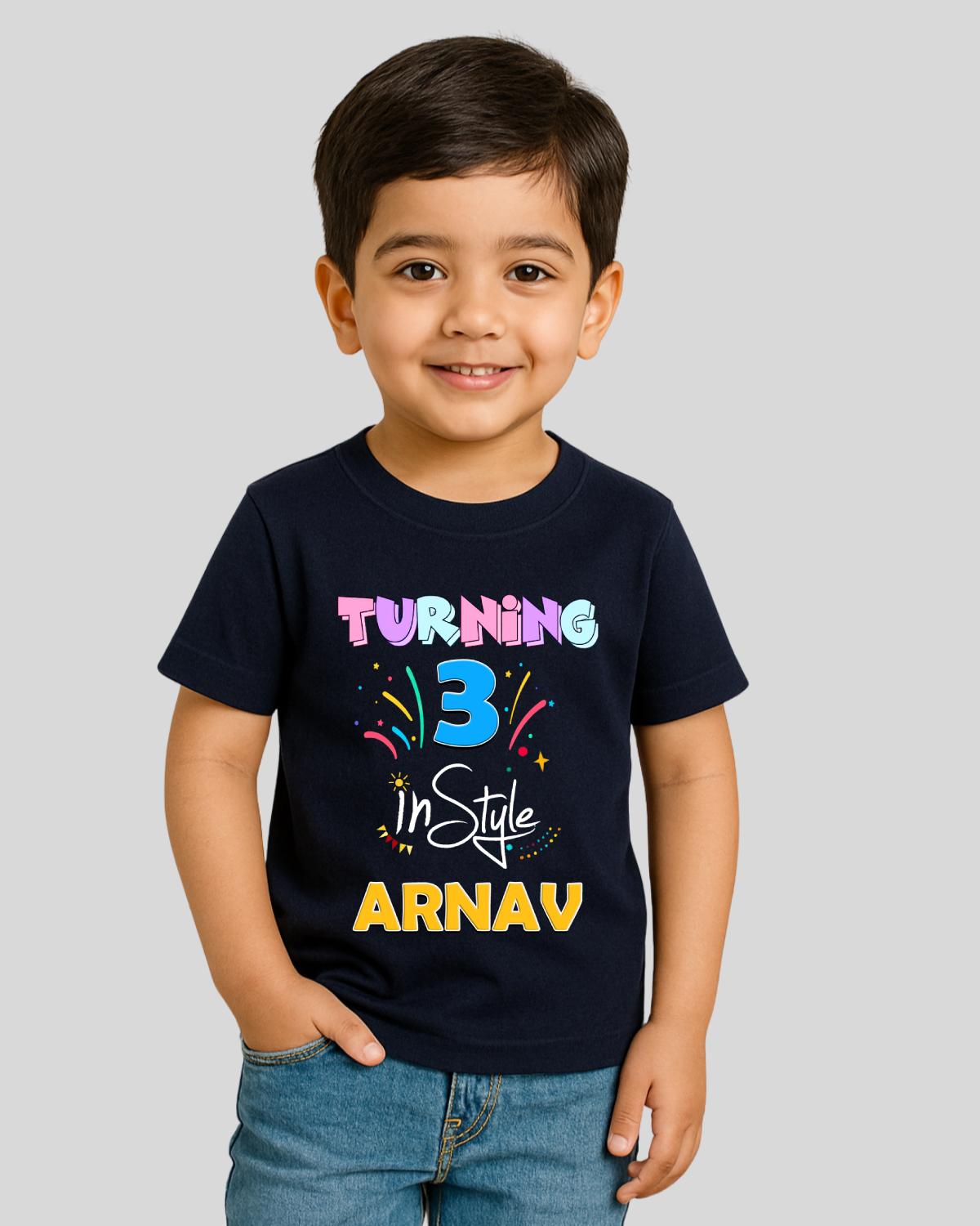 Turning UP Custom Kids Birthday T-Shirt