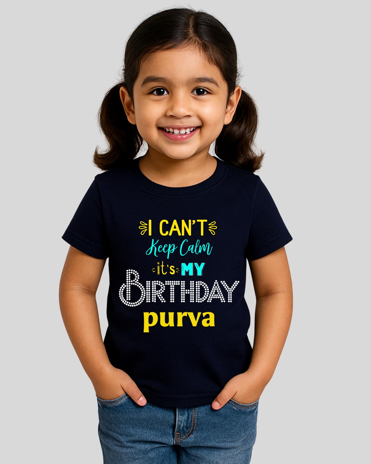 Can't Keep Calm Custom Kids Birthday T-Shirt