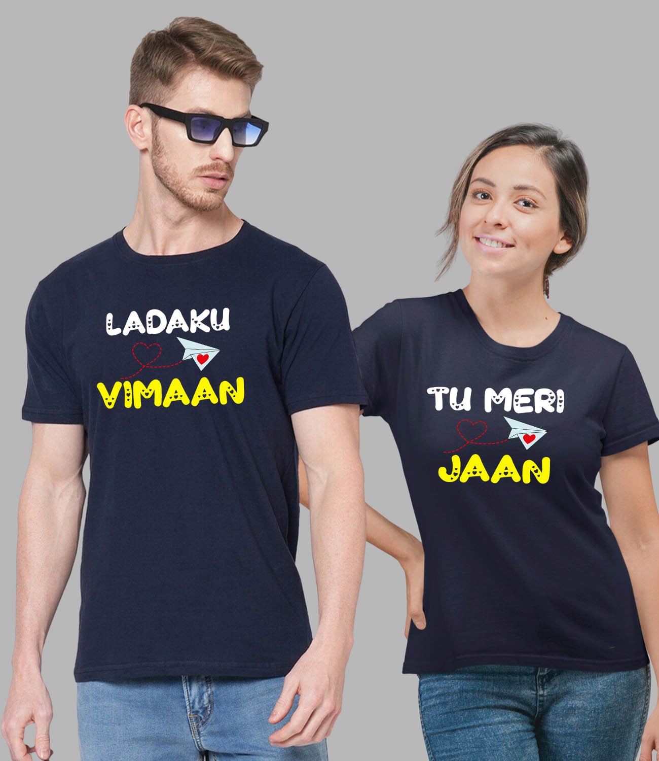 Ladaku Vimaan Couple T-Shirt