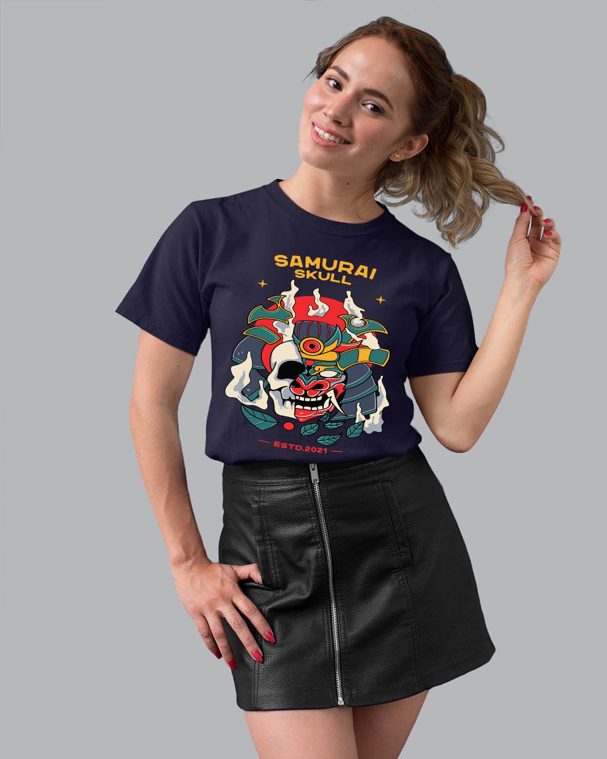 Samurai Skull Women T-Shirt
