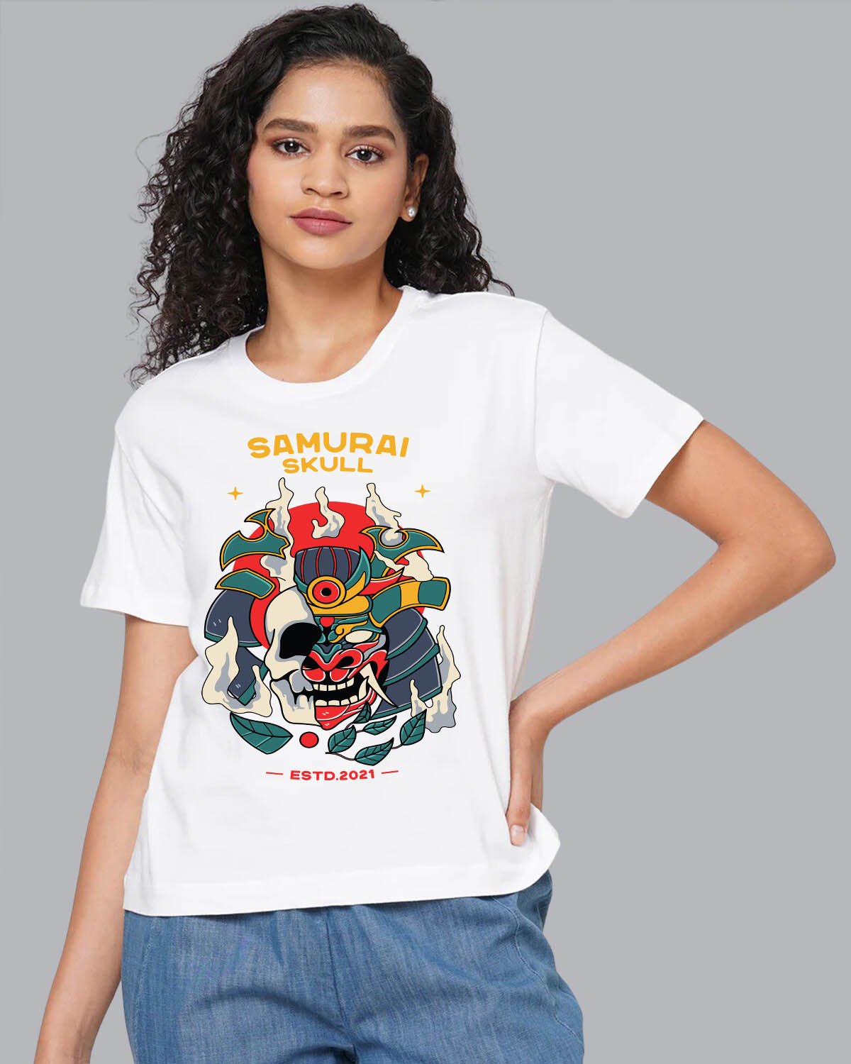Samurai Skull Women T-Shirt