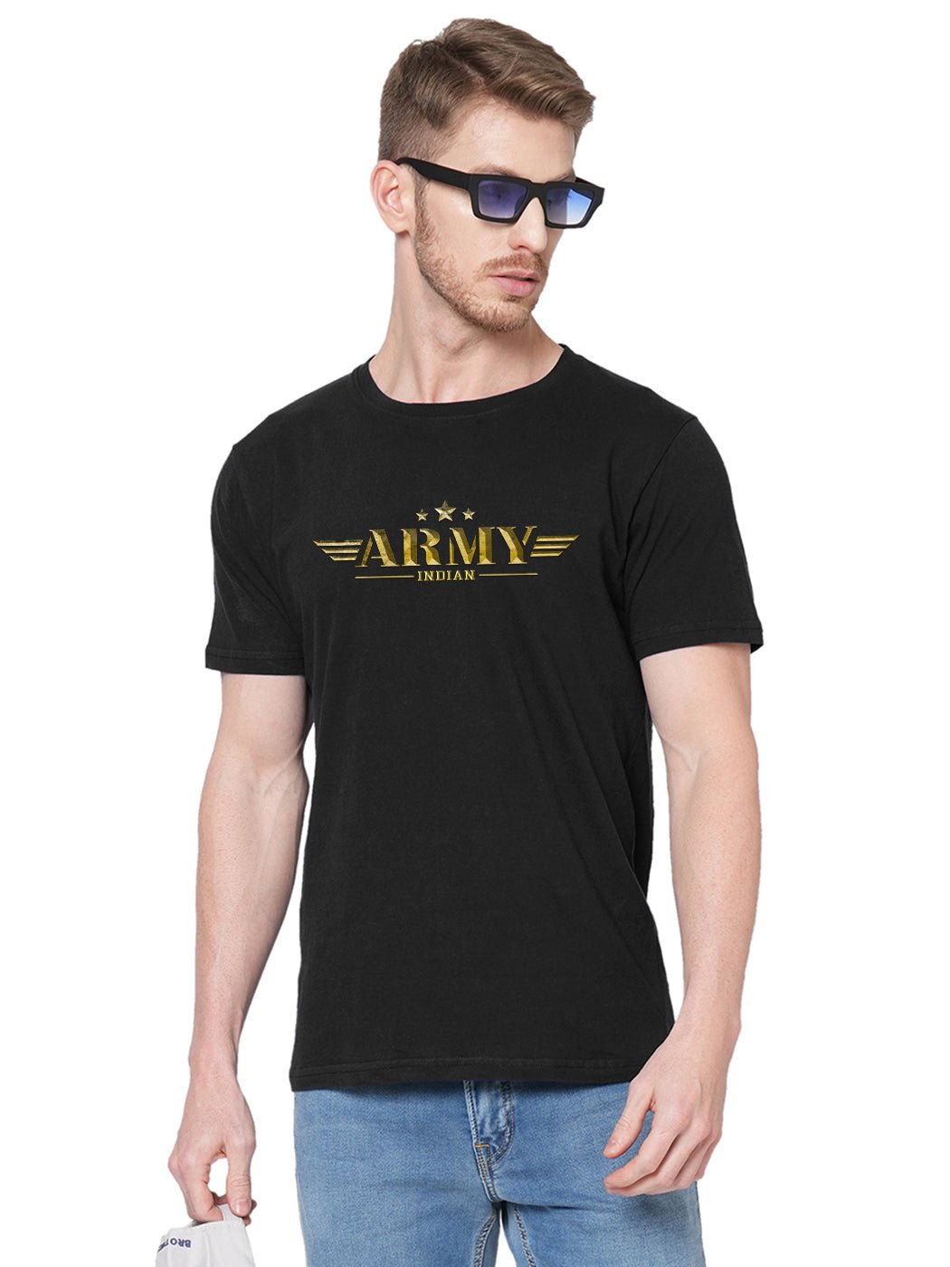 3 Star Army T-Shirt - His'en'Her - Shop T-Shirts For Men & Women Online