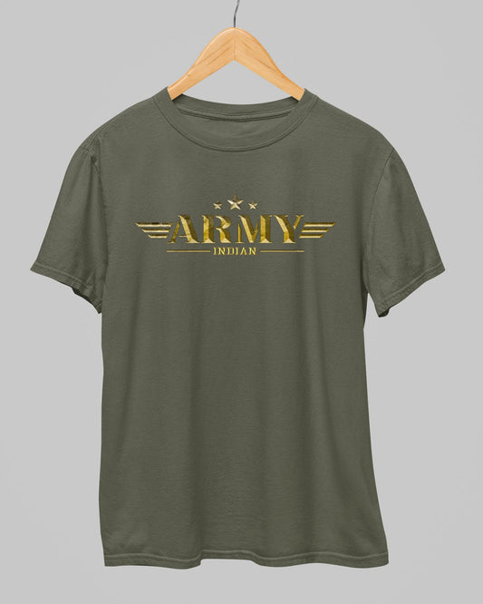 3 Star Army T-Shirt - His'en'Her - Shop T-Shirts For Men & Women Online