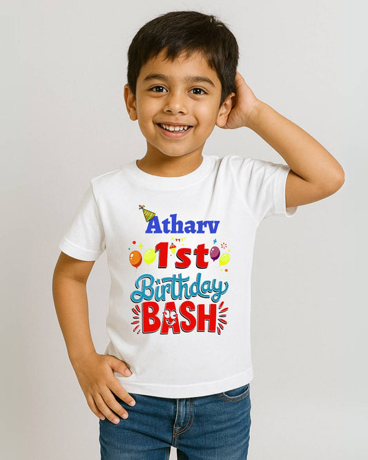 Birthday Bash Custom Kids T-Shirt