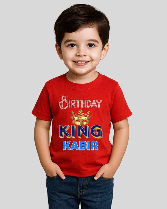Birthday King Custom Kids T-Shirt