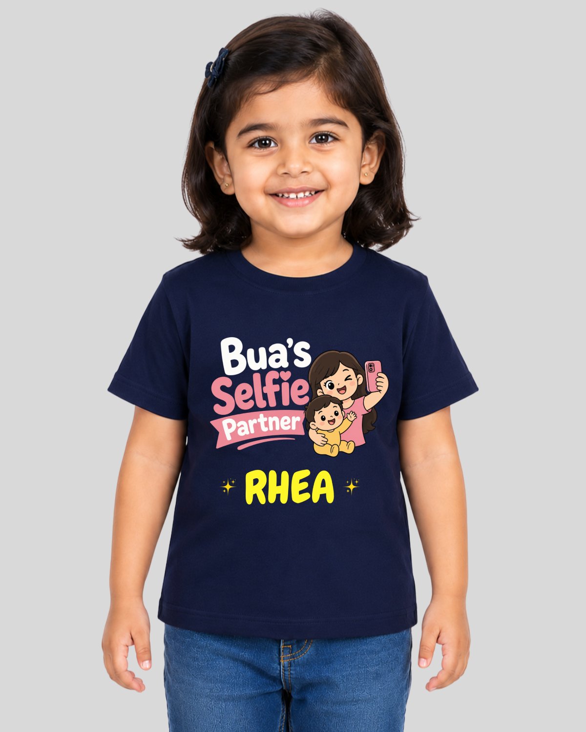 Selfie Partner Kids Custom T-Shirt