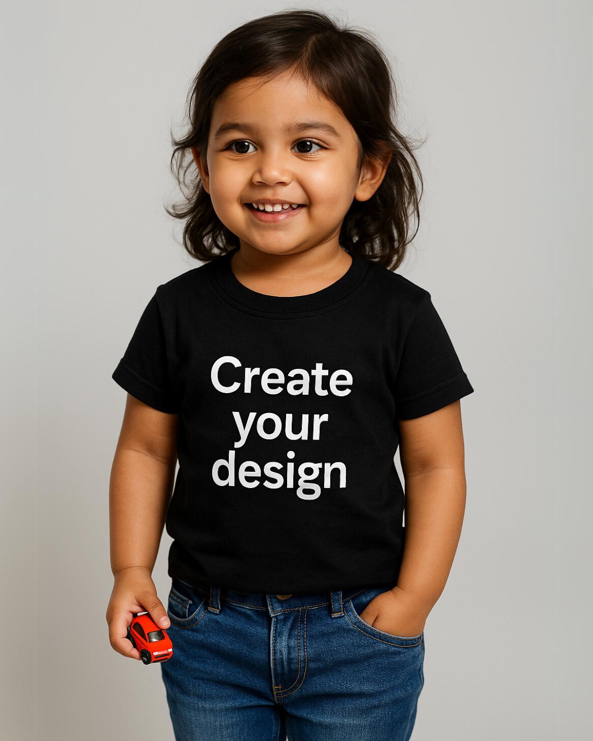 Kids Custom T-Shirt - Black