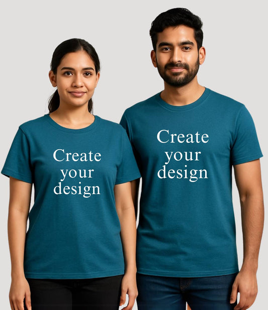 Custom Couple T-Shirt - Mint