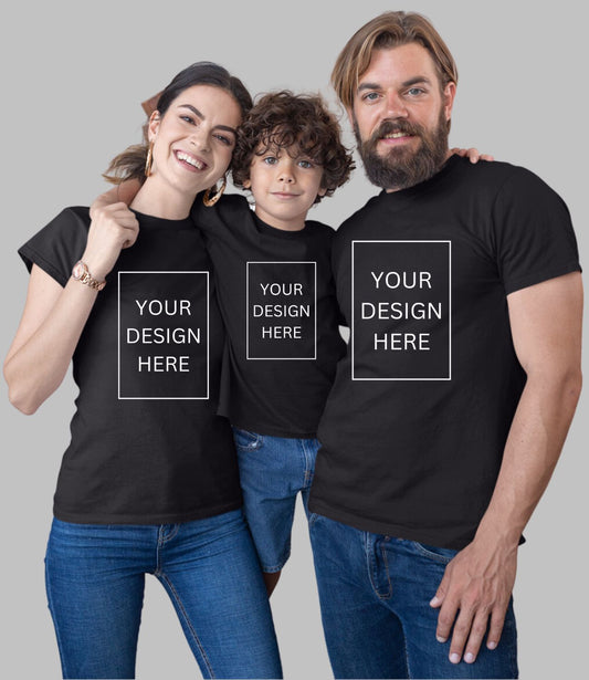 Custom Family T-Shirt - Black