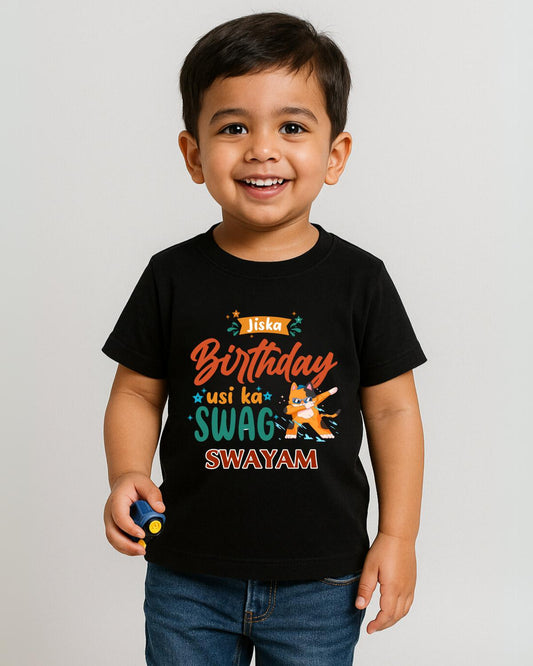 Birthday Swag Custom Kids T-Shirt