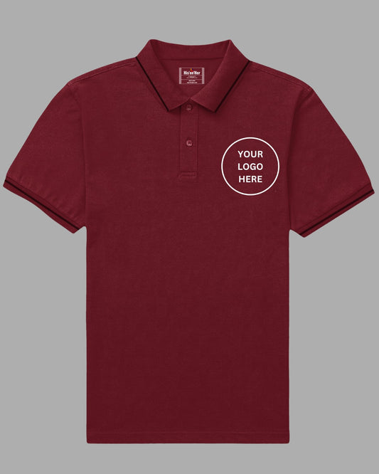 Custom Polo T-Shirt - Maroon