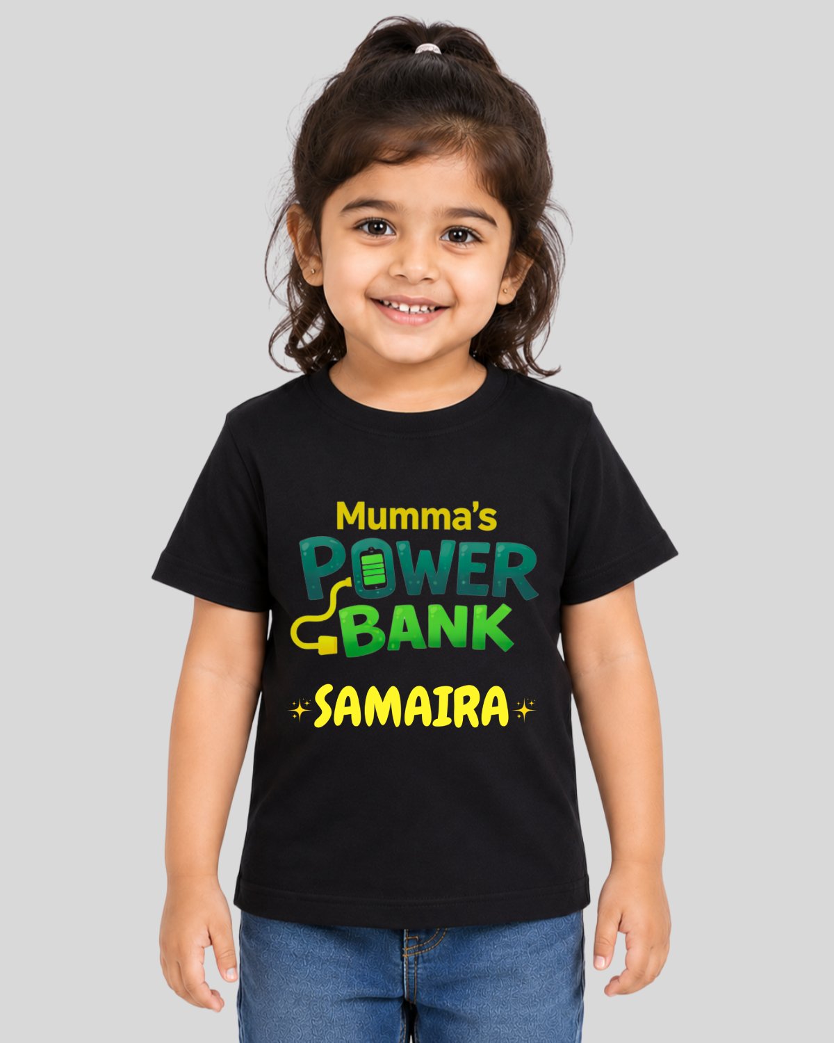 Power Bank Kids Custom T-Shirt