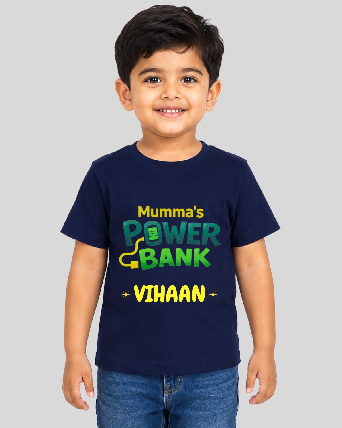Power Bank Kids Custom T-Shirt