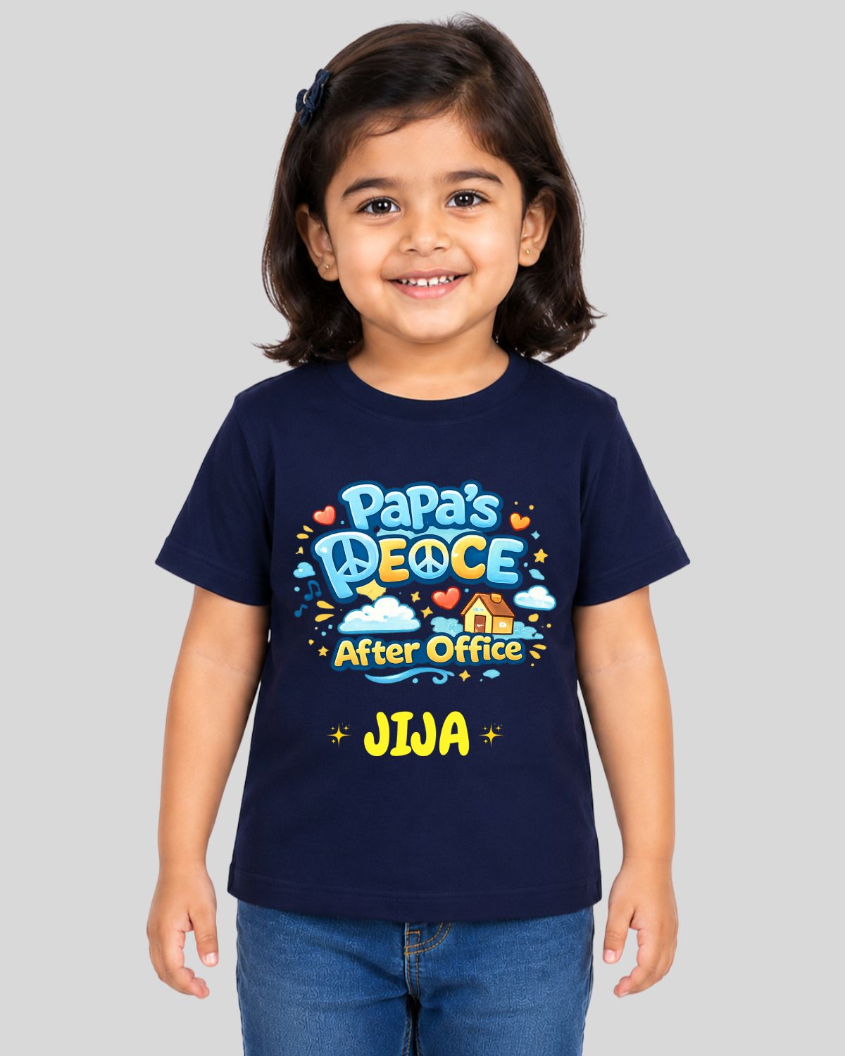 Papa's Peace Kids Custom T-Shirt