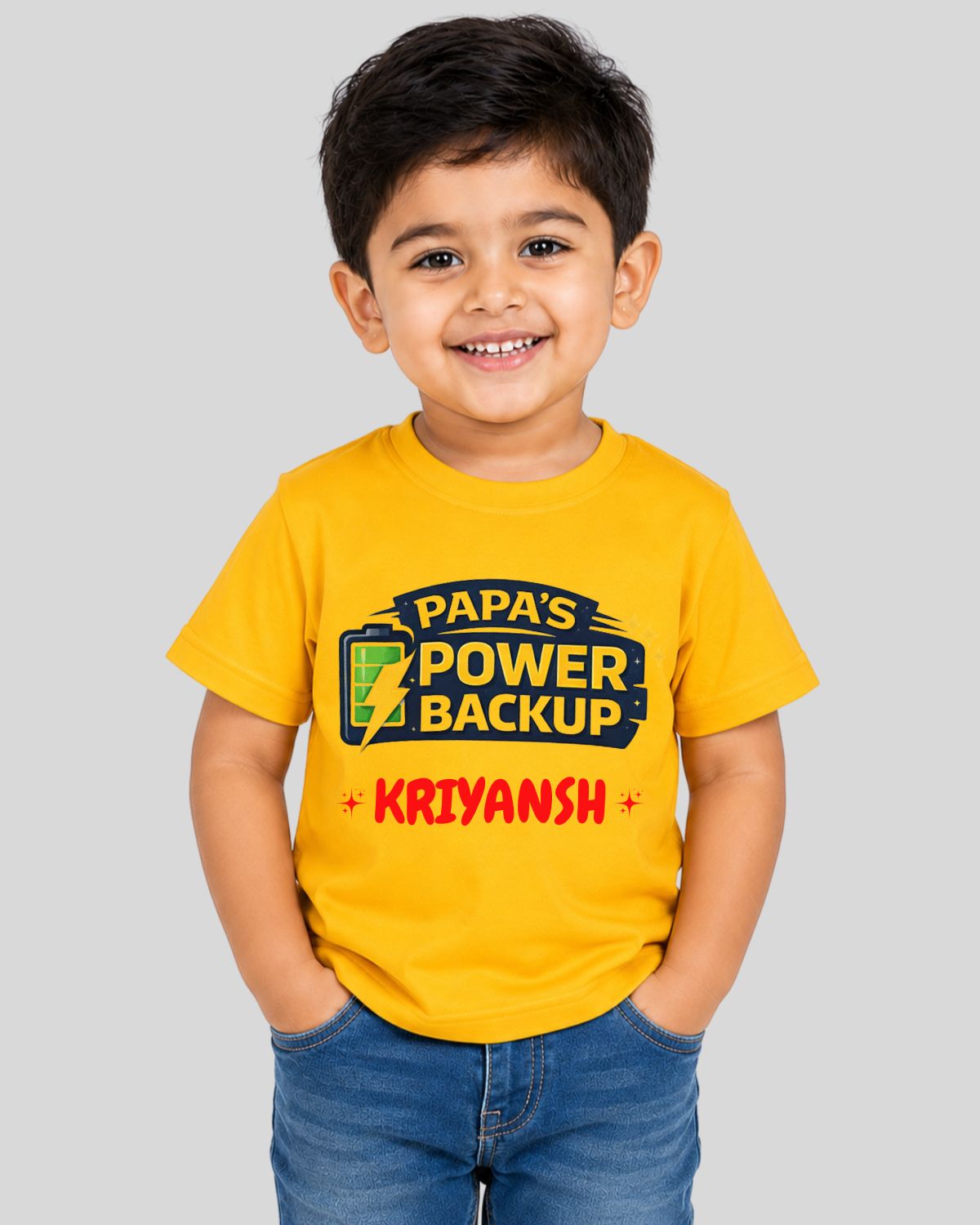 Power Backup Kids Custom T-Shirt