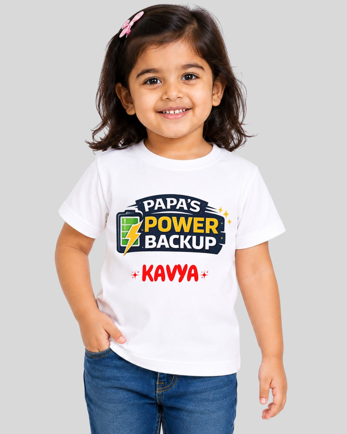 Power Backup Kids Custom T-Shirt