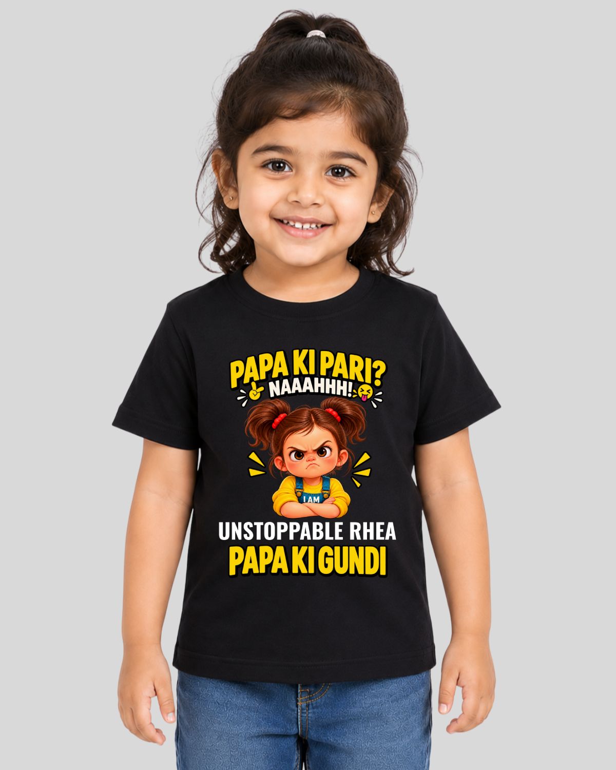 Papa Ki Gundi Kids Custom T-Shirt