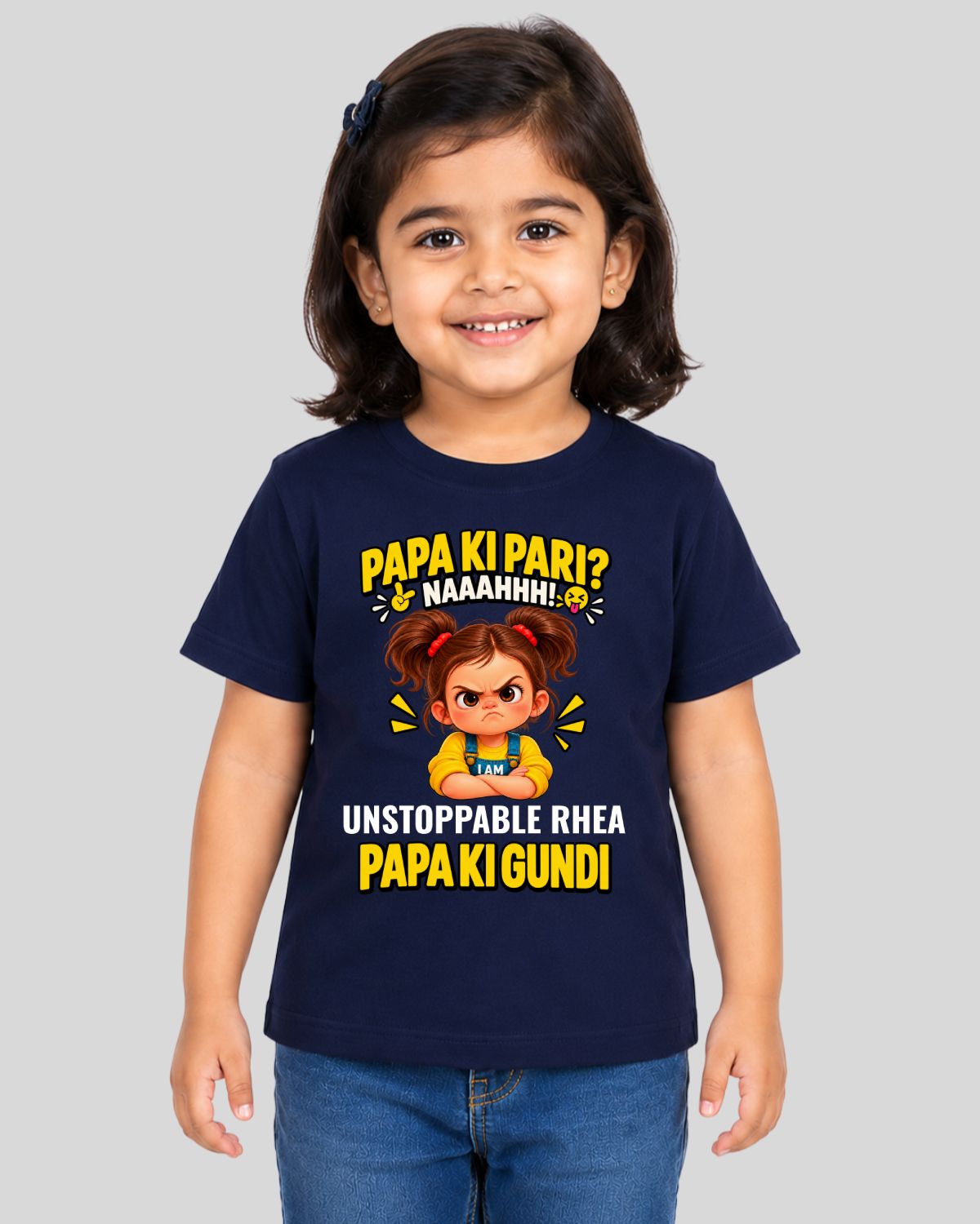 Papa Ki Gundi Kids Custom T-Shirt