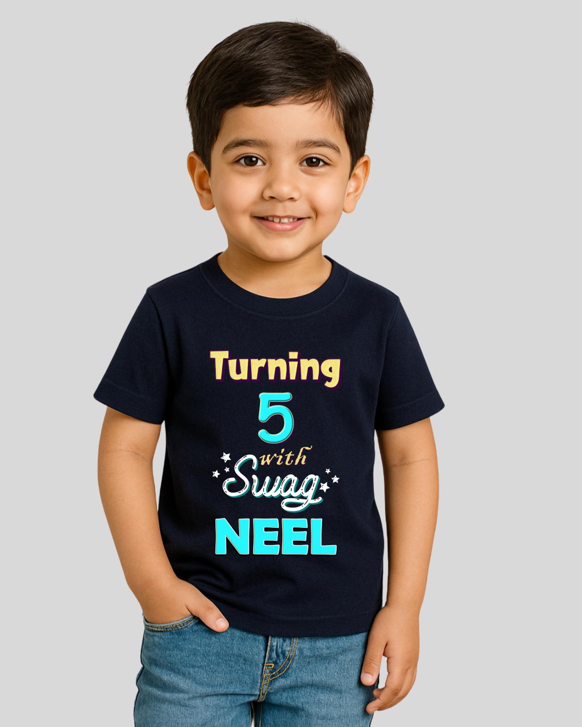 Swag Custom Kids Birthday T-Shirt
