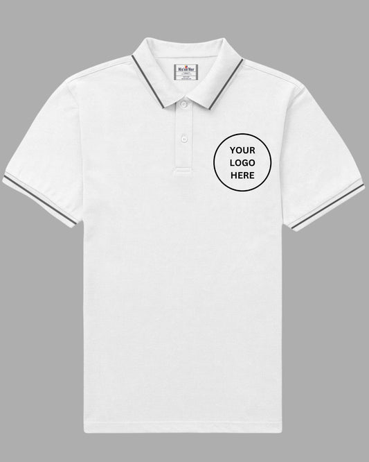 Custom Polo T-Shirt - White