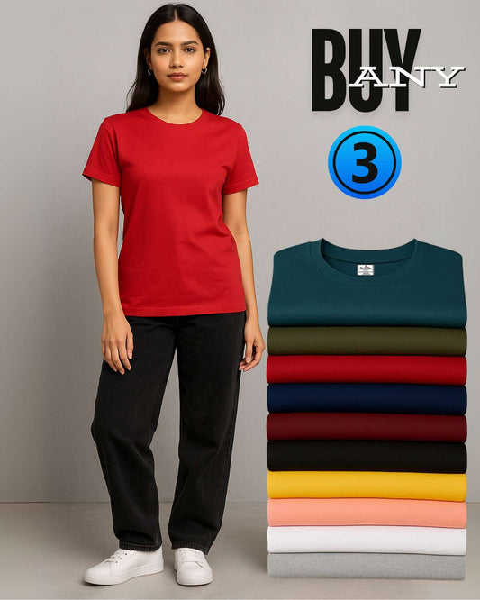 Boyfriend Fit T-Shirt Combo - Any 3