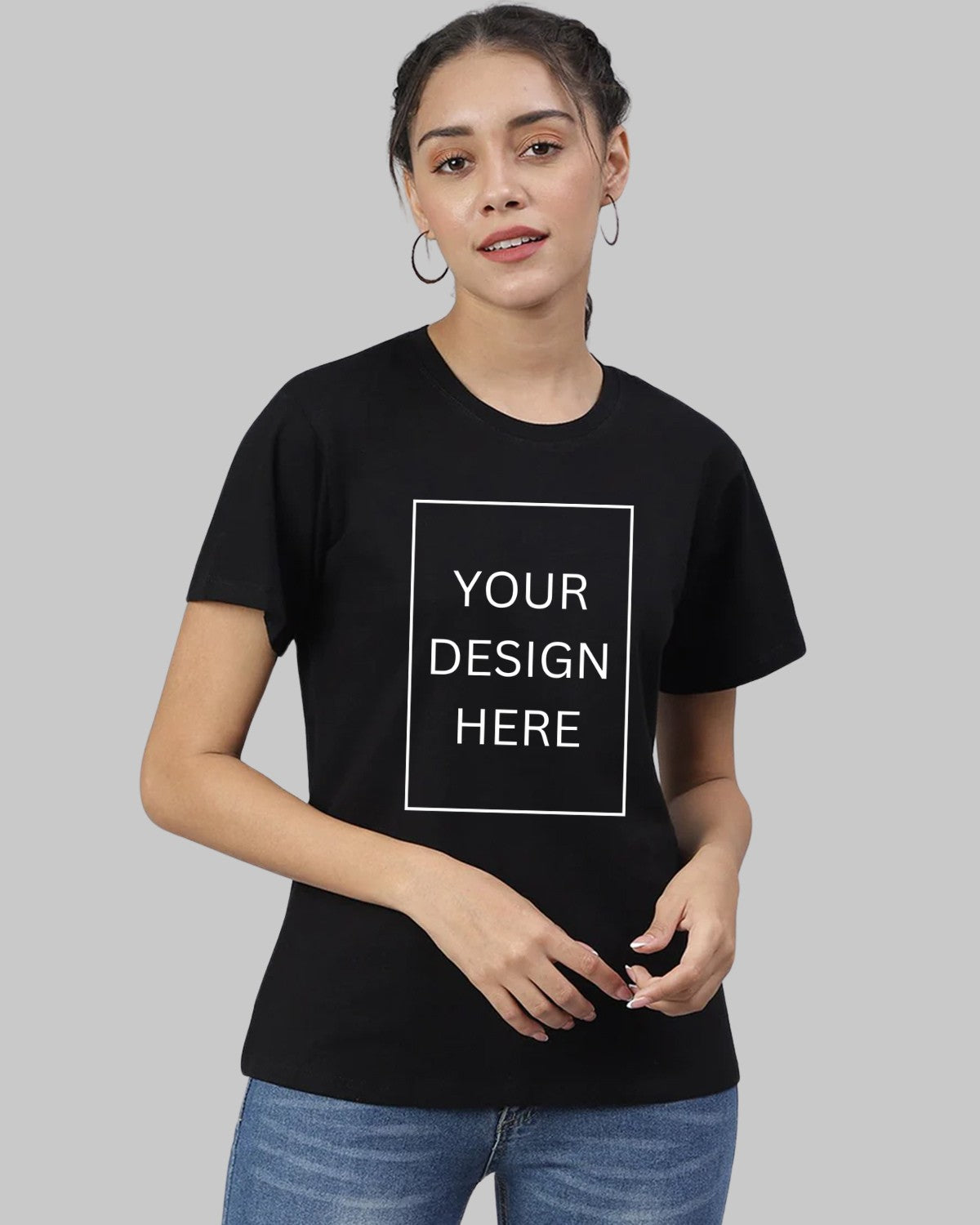 Women Custom T-Shirt - Black