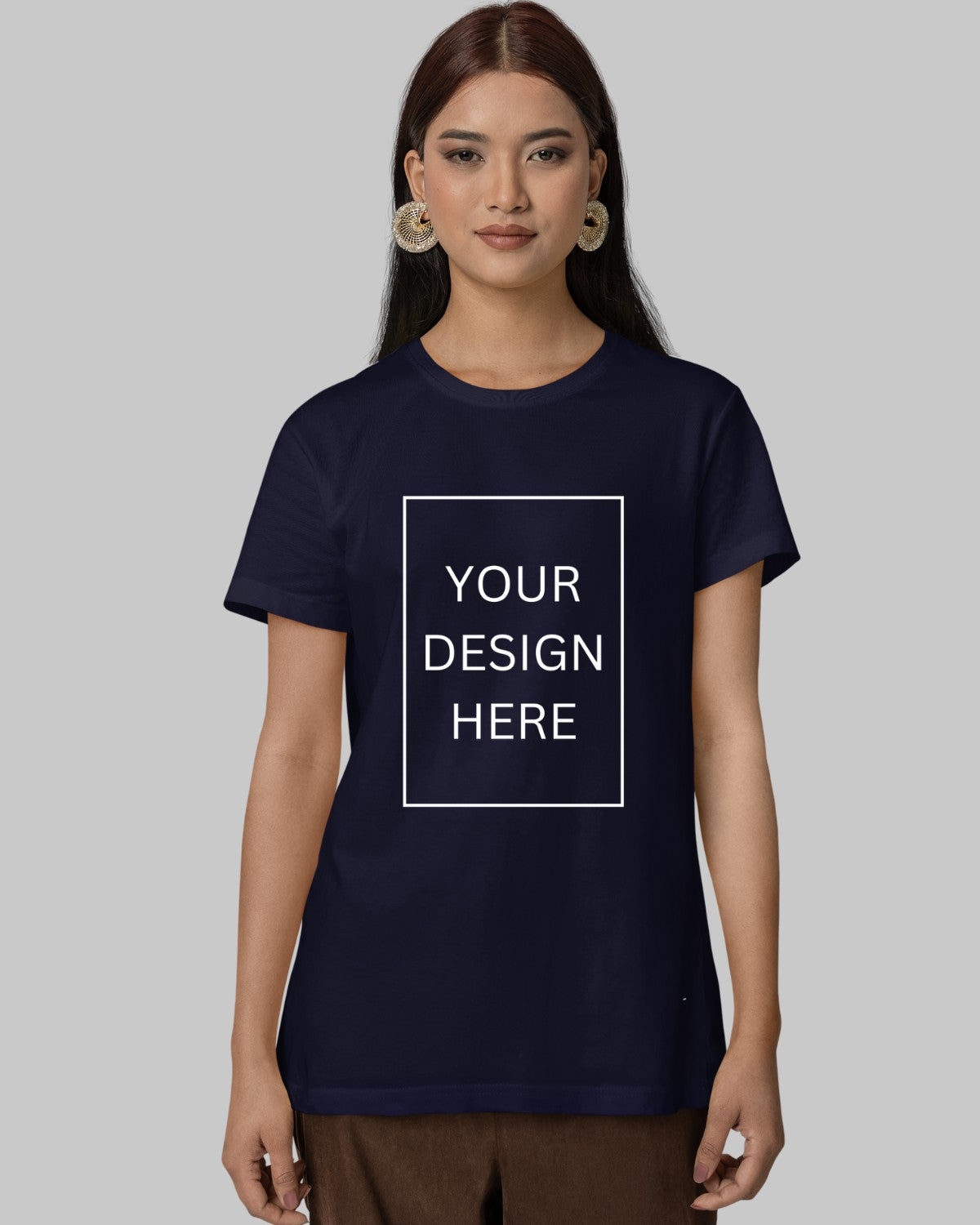 Women Custom T-Shirt - Navy