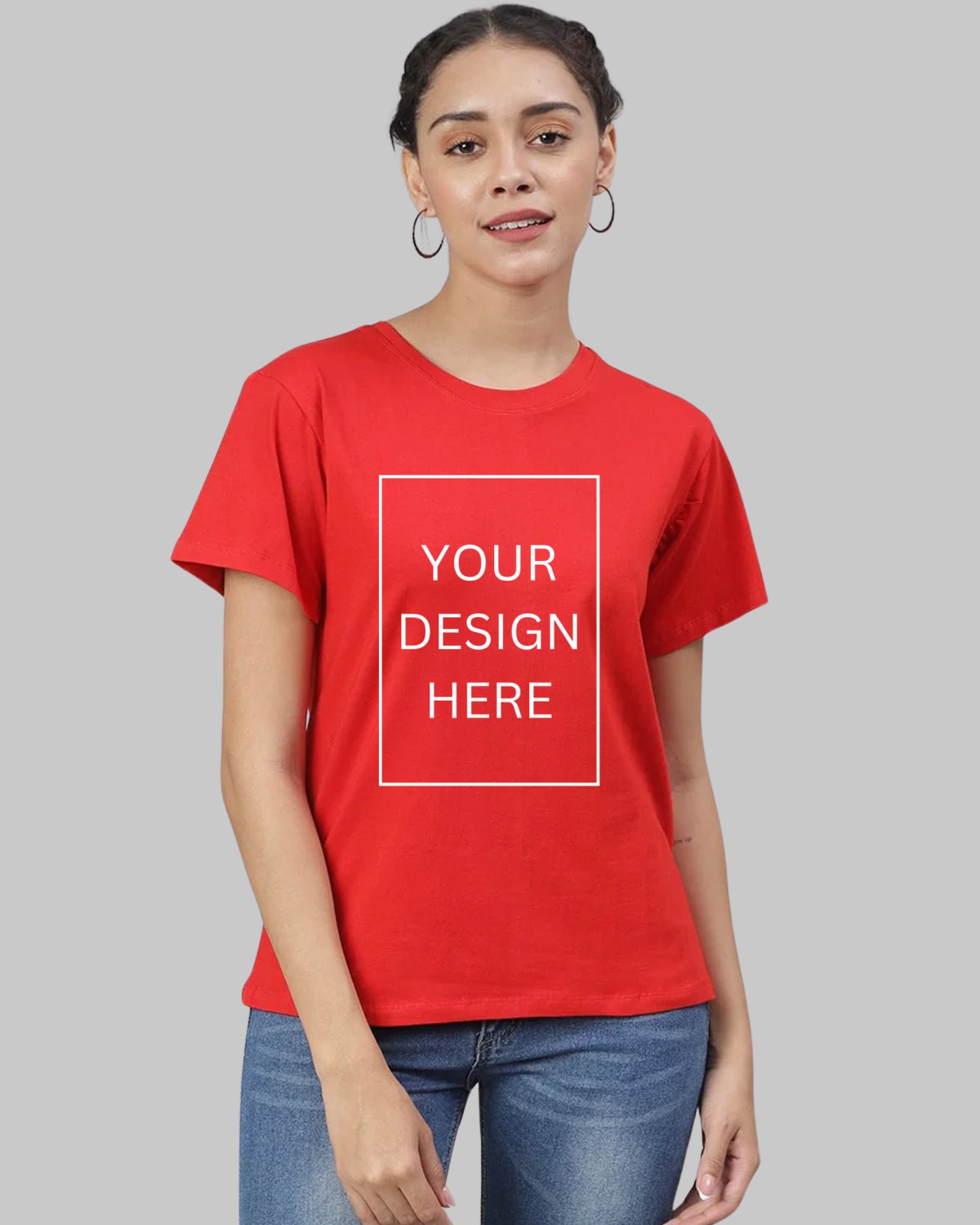 Women Custom T-Shirt - Red