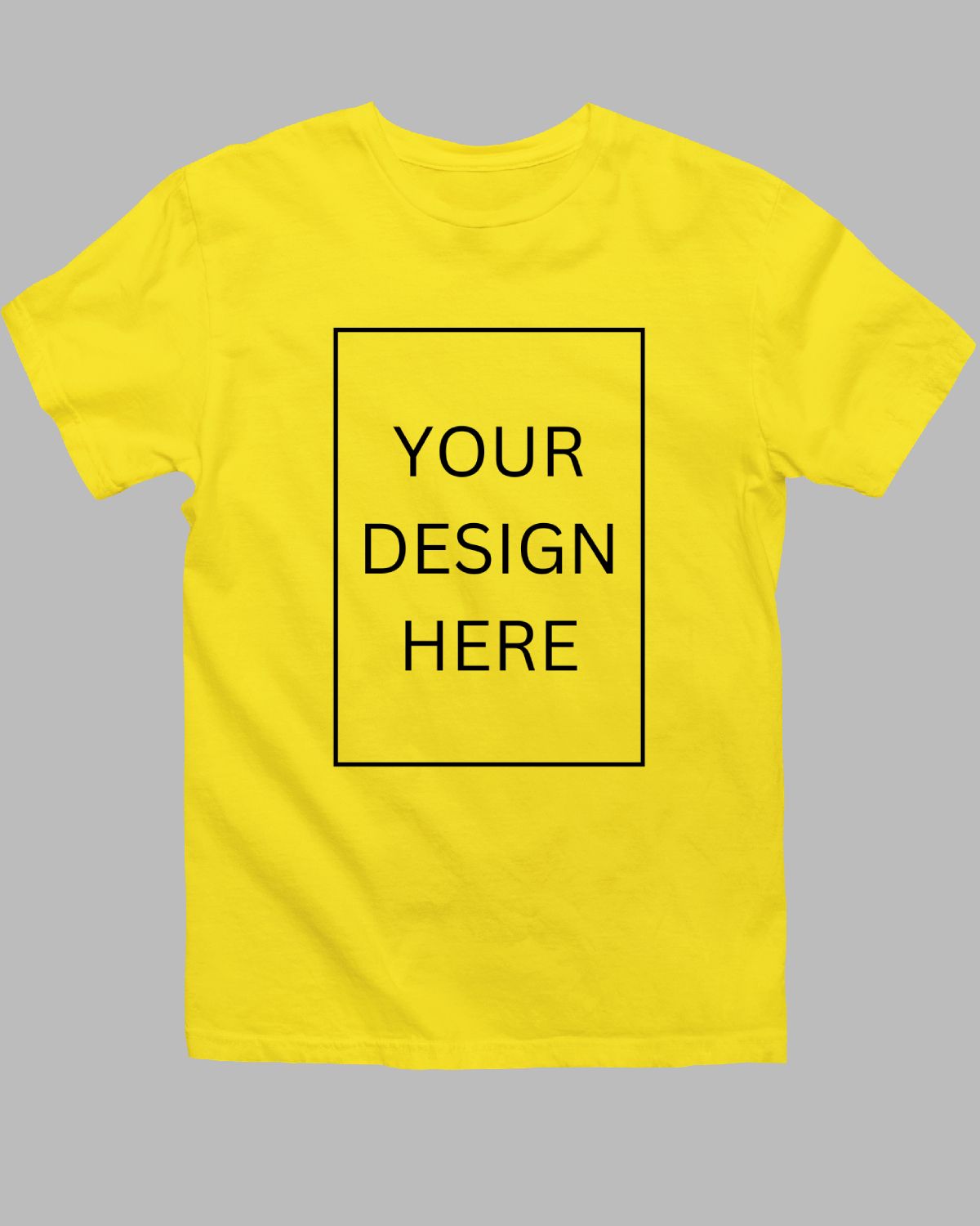 Men's Custom T-Shirt - Yellow