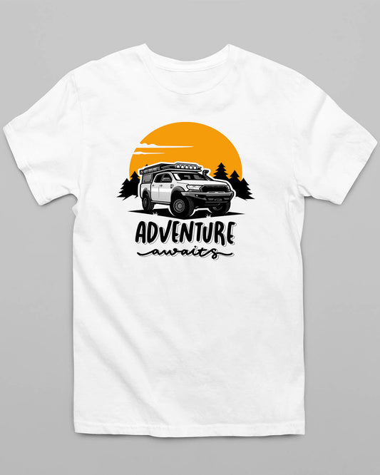 Adventure Awaits T-Shirt - His'en'Her - Shop T-Shirts For Men & Women Online
