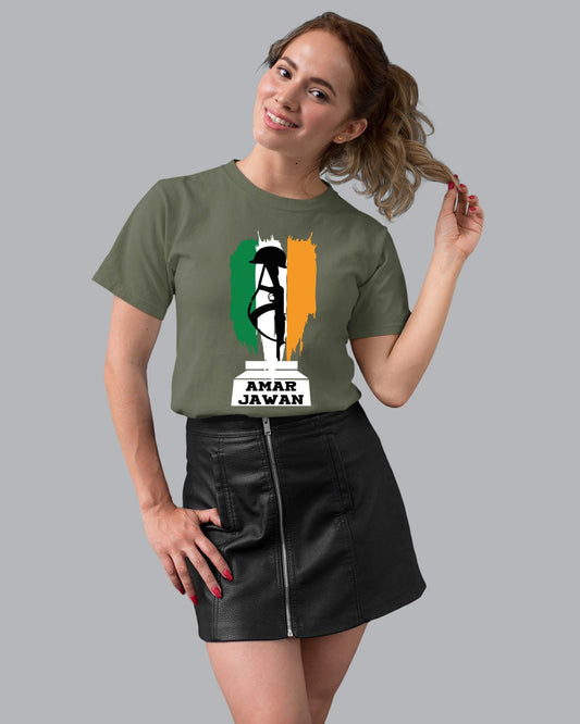 Amar Jawan Women T-Shirt - His'en'Her - Shop T-Shirts For Men & Women Online