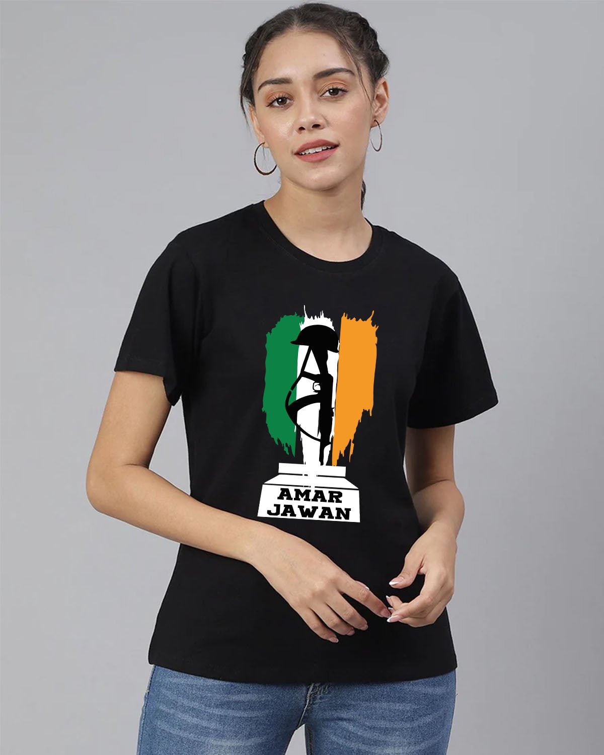 Amar Jawan Women T-Shirt - His'en'Her - Shop T-Shirts For Men & Women Online