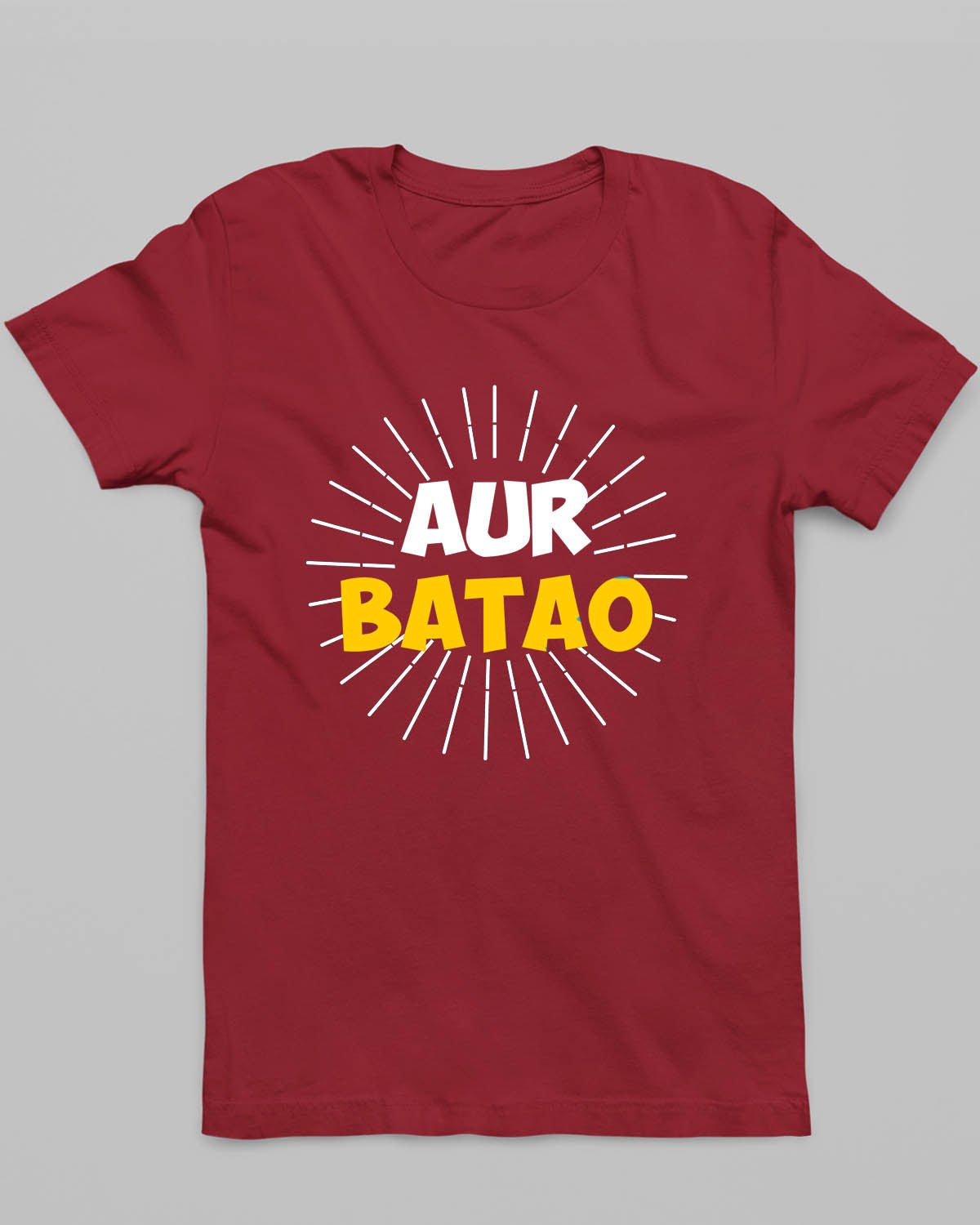 Aur Batao T - Shirt - His'en'Her - Shop T - Shirts For Men & Women Online