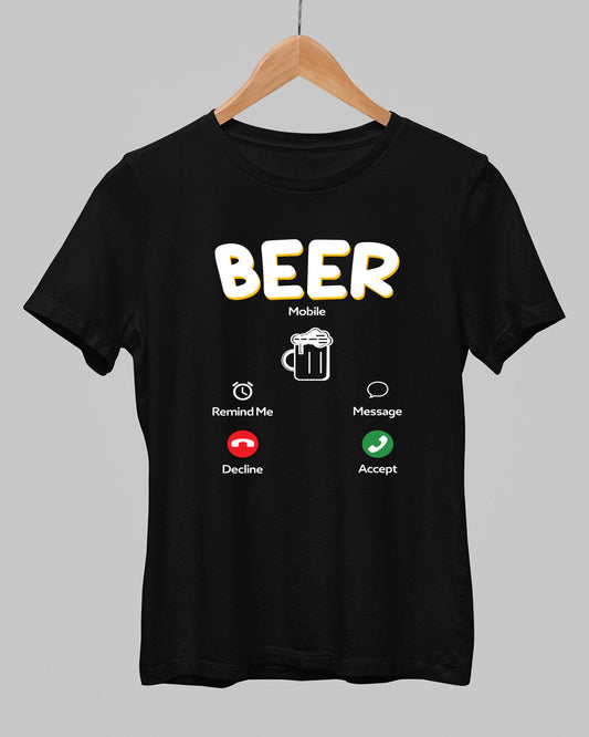 Beer Calling T-Shirt - His'en'Her - Shop T-Shirts For Men & Women Online