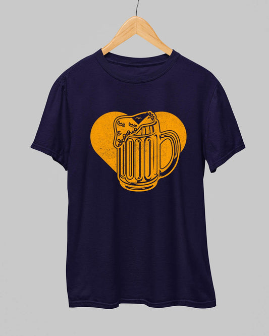 Beer Heart T-Shirt - His'en'Her - Shop T-Shirts For Men & Women Online