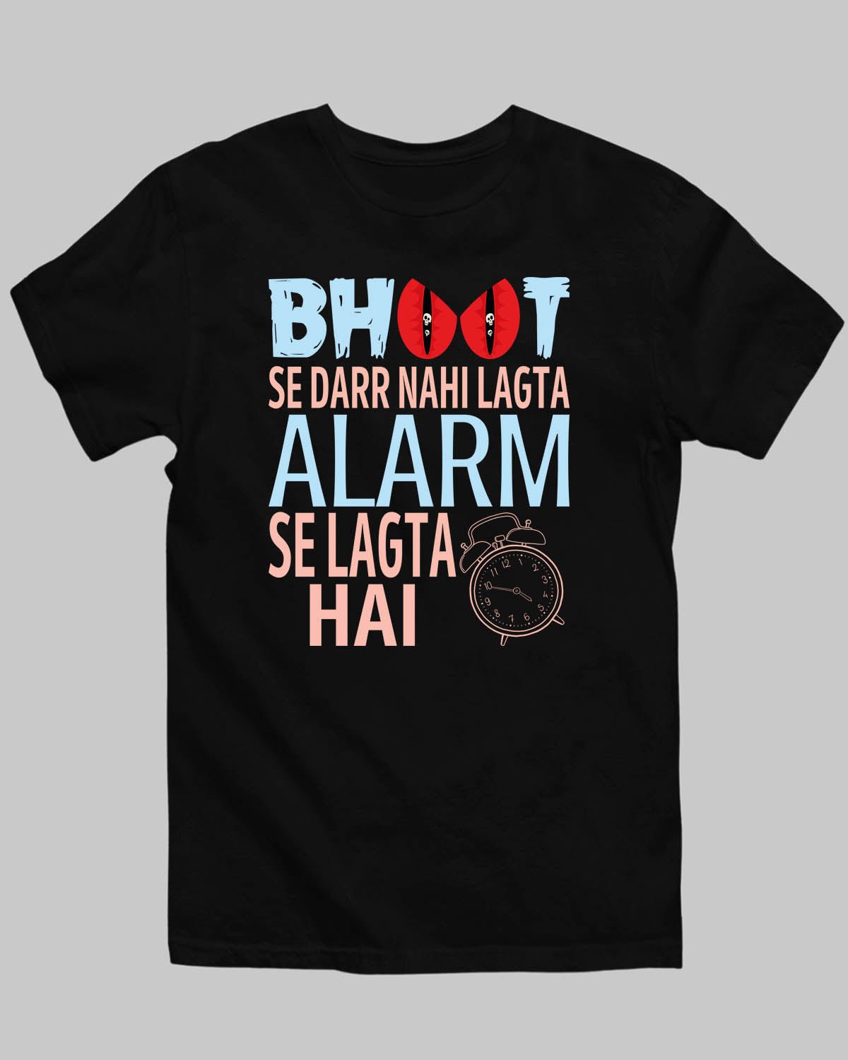 Bhoot Se Dar Nahi Lagta T - Shirt - His'en'Her - Shop T - Shirts For Men & Women Online