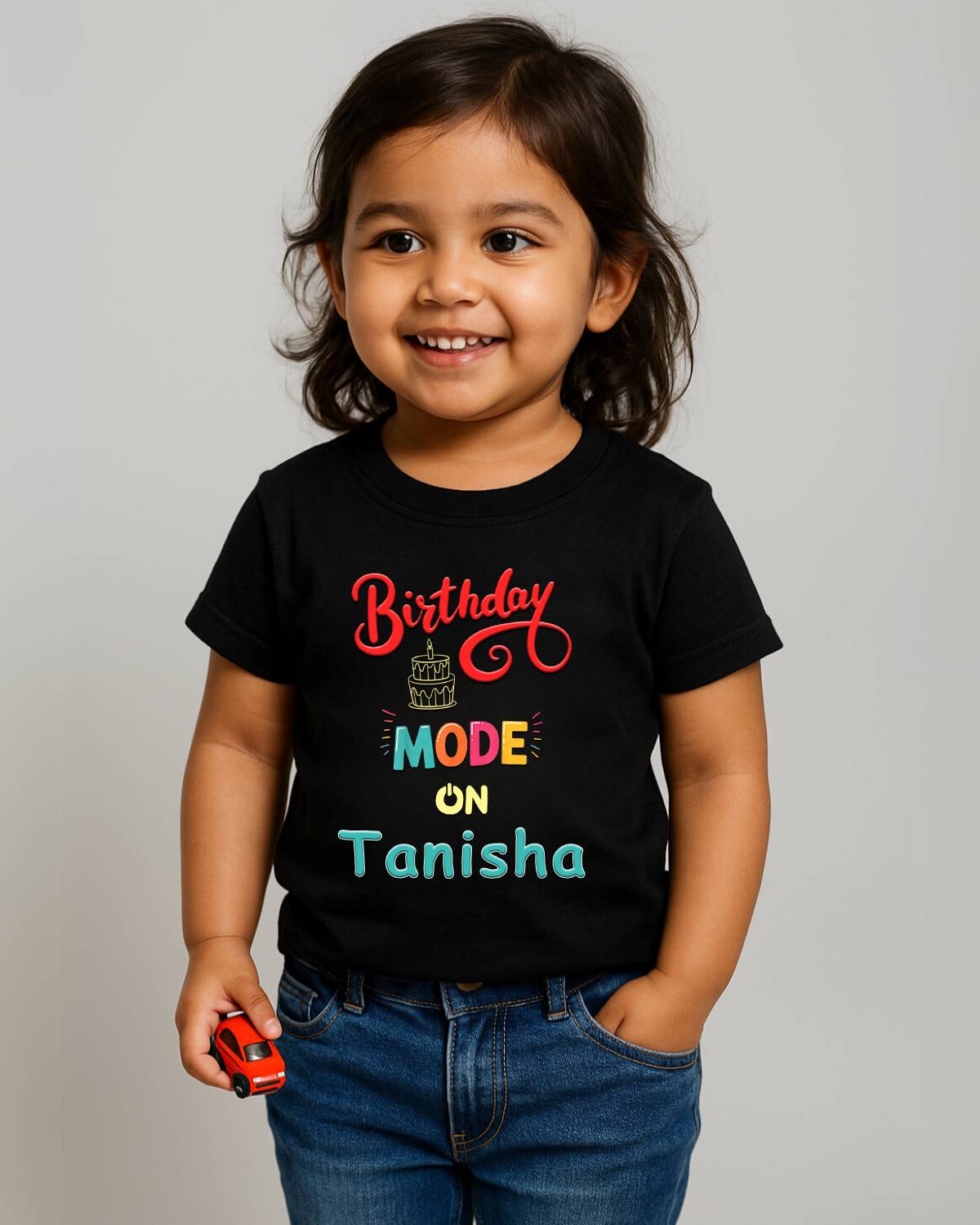 Birthday Mode Custom Kids T-Shirt
