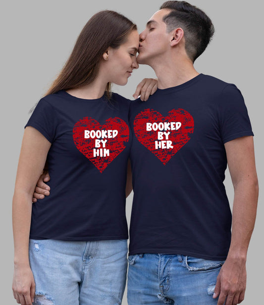 Booked Couple T-Shirts - His'en'Her - Shop T-Shirts For Men & Women Online