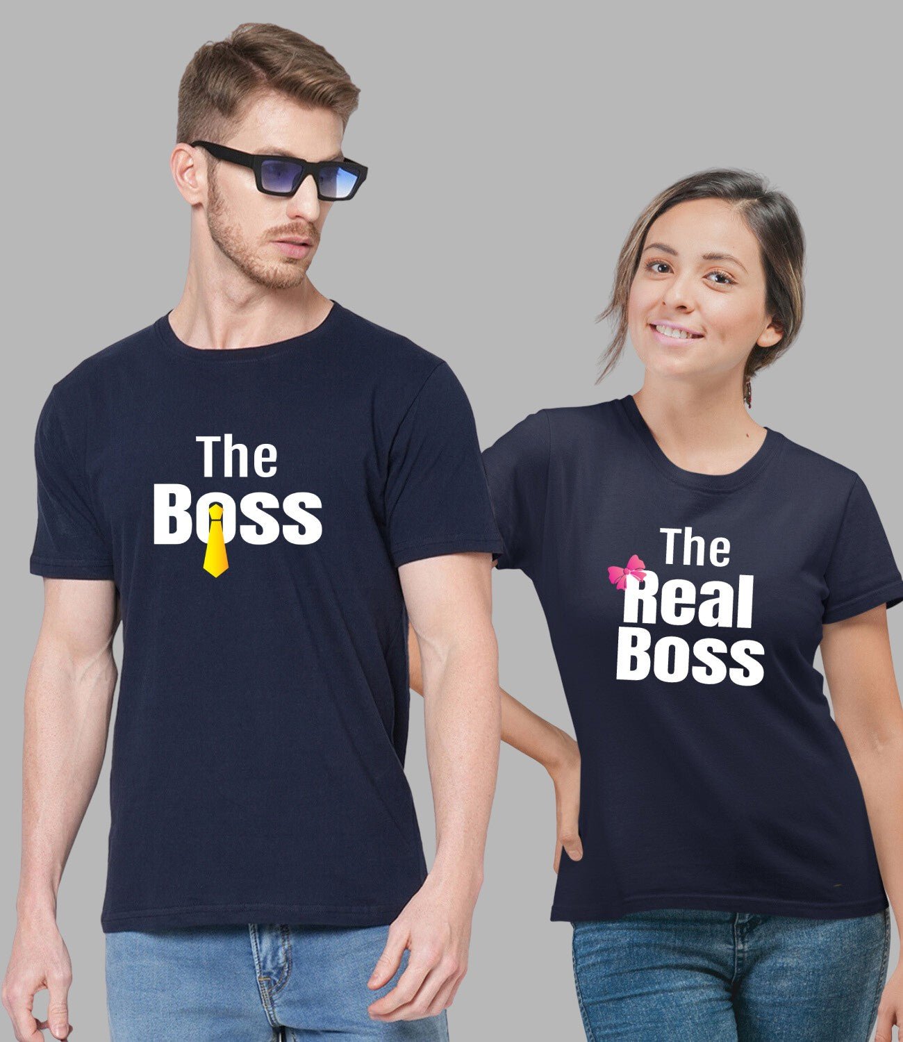 Boss Couple T-Shirt - His'en'Her - Shop T-Shirts For Men & Women Online