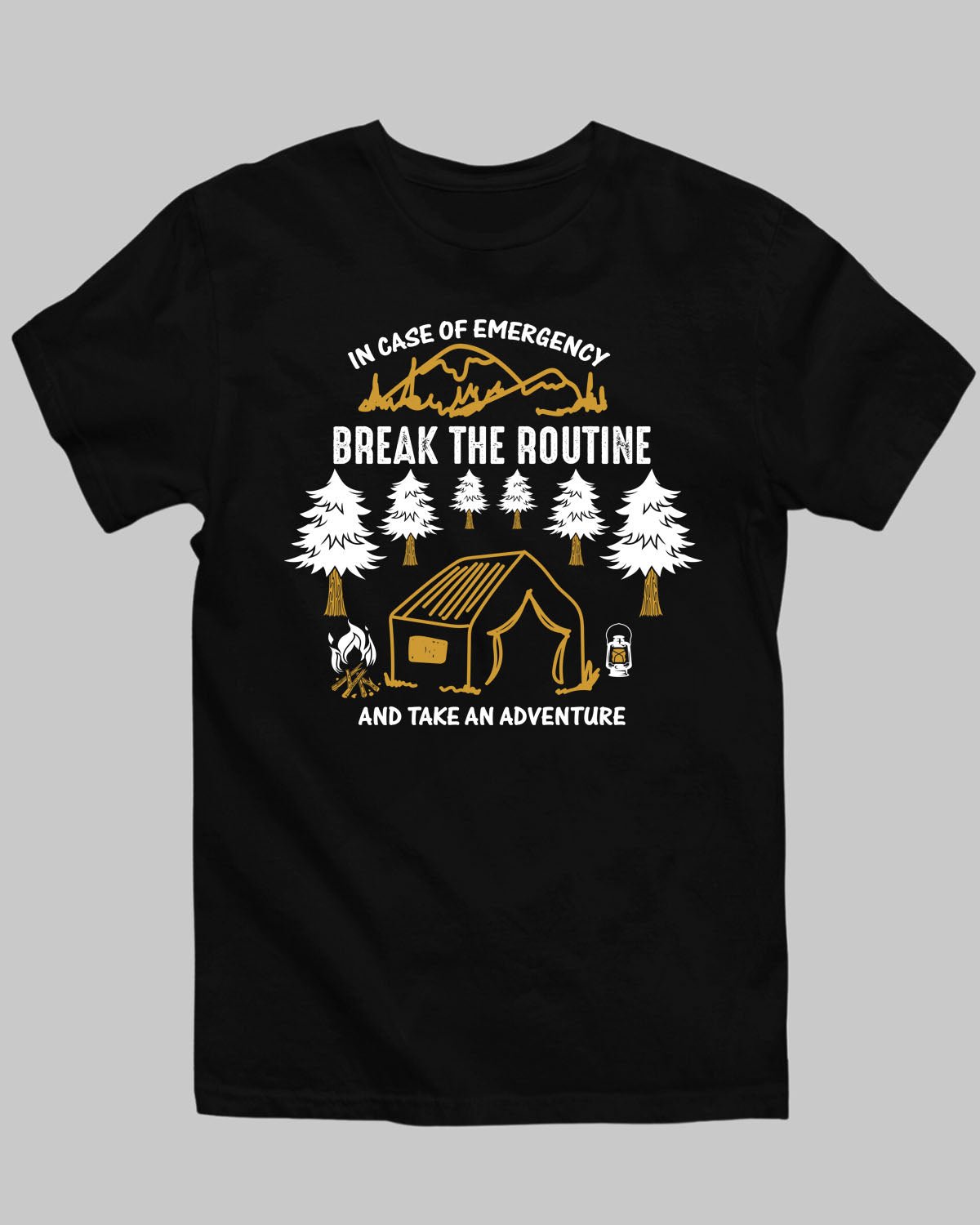 Break The Routine T-Shirt - His'en'Her - Shop T-Shirts For Men & Women Online