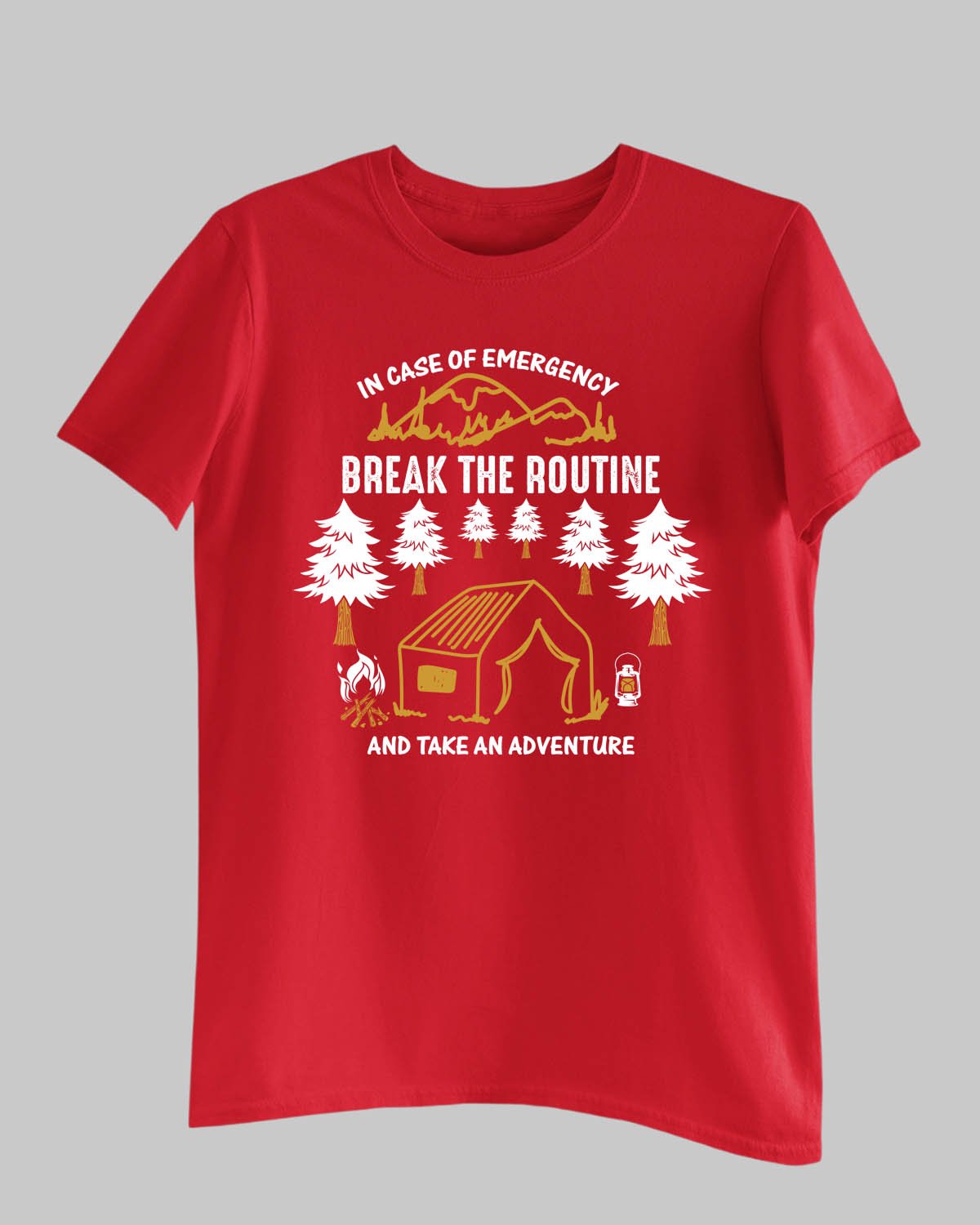 Break The Routine T-Shirt - His'en'Her - Shop T-Shirts For Men & Women Online