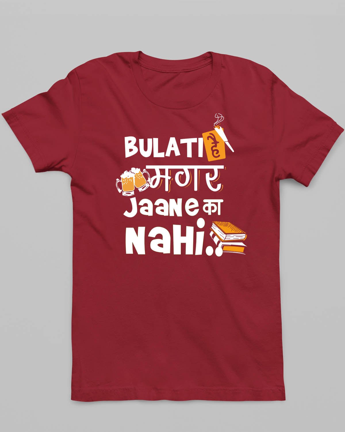 Bulati Hain Magar T - Shirt - His'en'Her - Shop T - Shirts For Men & Women Online