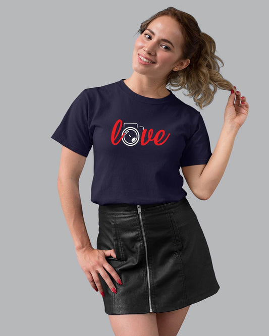 Camera Love Women T-Shirt - His'en'Her - Shop T-Shirts For Men & Women Online