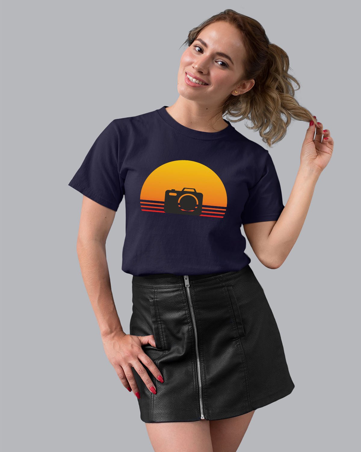 Camera Sunset Women T-Shirt