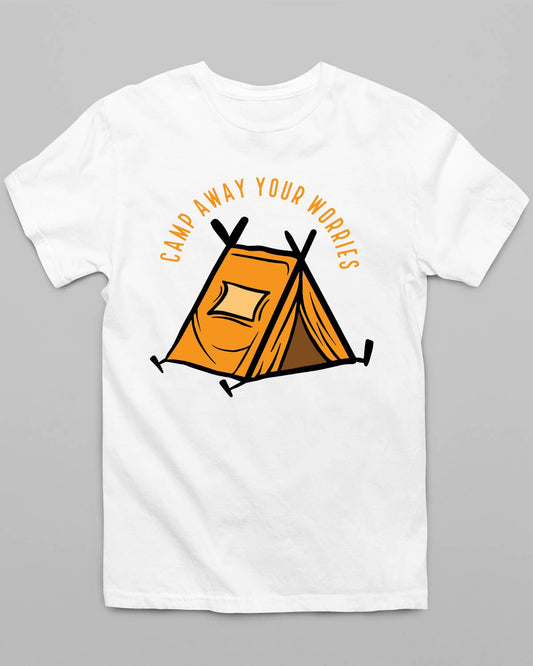 Camp Away Worries T-Shirt - His'en'Her - Shop T-Shirts For Men & Women Online