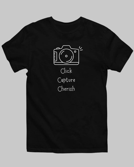 Click Capture Cherish T-Shirt - His'en'Her - Shop T-Shirts For Men & Women Online