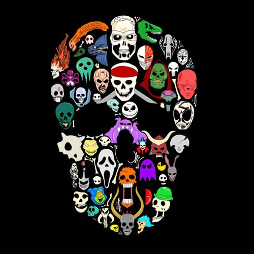 Colorful Skull T-Shirt - His'en'Her - Shop T-Shirts For Men & Women Online